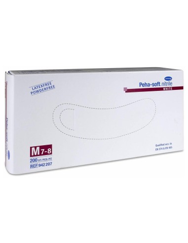 Peha-Soft Guantes De Nitrilo Talla M, 200 Uds