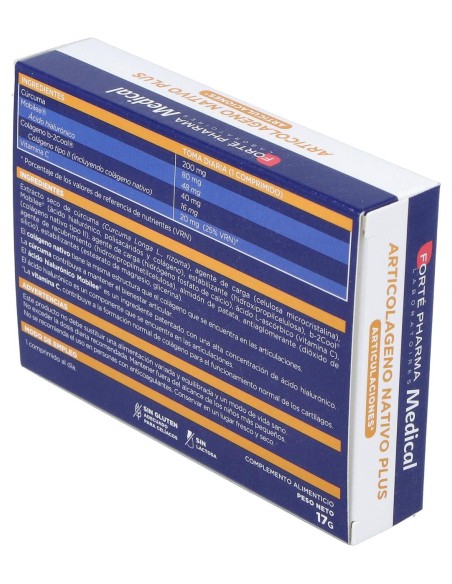 Forté Pharma Medical Articolágeno Nativo Plus 30Comp