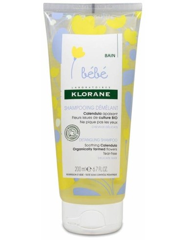 Klorane Bebé Champú Suave A La Caléndula, 200 Ml