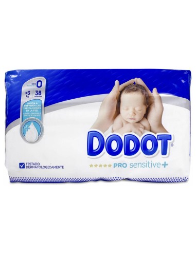 Dodot Prosensitive Talla 0 3 Kg 38 Unidades