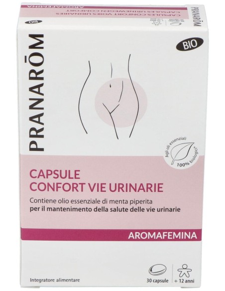 Pranarôm Aromafemina Cápsulas Confort Vías Urinarias Bio 30Caps