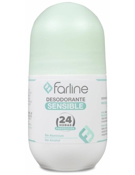 Farline Desodorante Piel Sensible 24 Horas Roll-On, 50 Ml