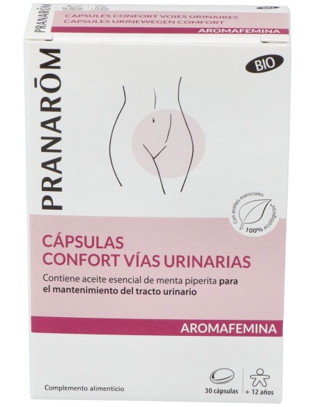 Pranarôm Aromafemina Cápsulas Confort Vías Urinarias Bio 30Caps