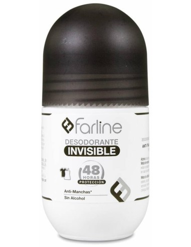 Farline Desodorante Roll-On Invisible, 50 Ml