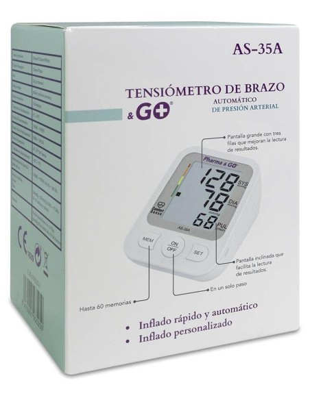 Pharma Y Go Tensiómetro Digital De Brazo As35A, 1 Unidad