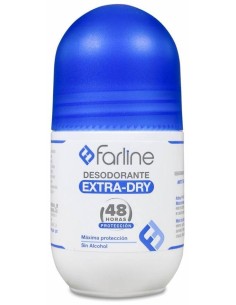Farline Desodorante Extra-Dry 48 Horas Roll-On, 50 Ml