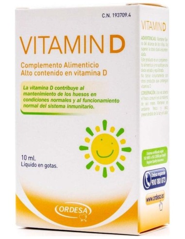 Ordesa Vitamin D Gotas 10Ml