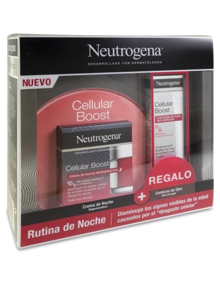 Pack Neutrogena Cellular Boost Crema Noche 50 Ml + Contorno Ojos 15 Ml