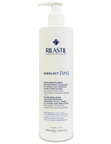 Rilastil Xerolact 12% Emulsión Fluida, 400 Ml