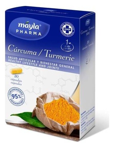 Mayla Cúrcuma Salud Articular Y Bienestar General 30 Comprimido