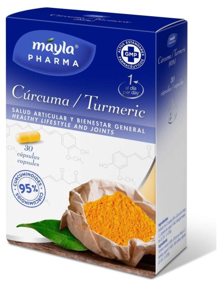Mayla Cúrcuma Salud Articular Y Bienestar General 30 Comprimido
