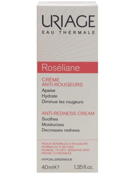 Uriage Roséliane Crema Anti-Rojeces Piel Sensible, 40 Ml
