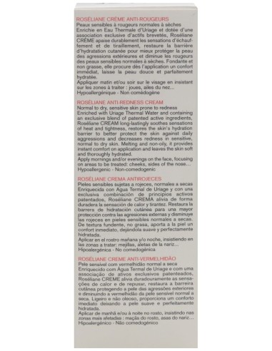Uriage Roséliane Crema Anti-Rojeces Piel Sensible, 40 Ml
