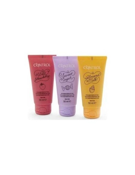 Control Sweet Pleasure Kit De Viaje Gel De Masaje Hidratante 3X50Ml