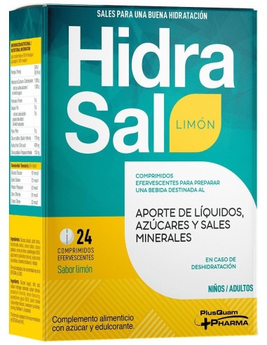 Plusquam Pharma Hidrasal Limón 24Compr
