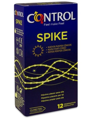 Control Preservativos Spike, 12 Uds