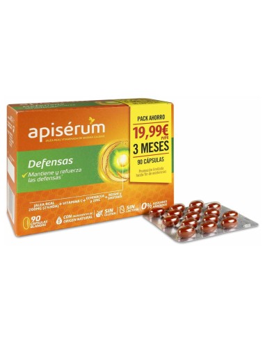 Apisérum Pack Defensas 3 Meses 90Caps