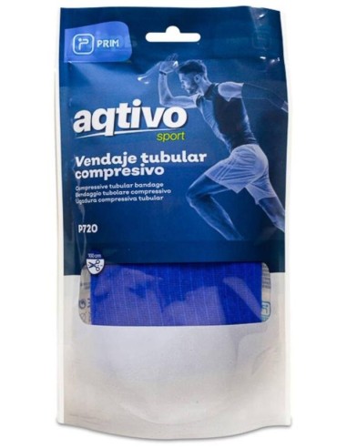 Aqtivo Sport Vendaje Tubular Compresivo Azul Talla B, 1 Ud