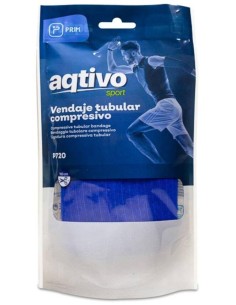 Aqtivo Sport Vendaje Tubular Compresivo Azul Talla F, 1 Ud