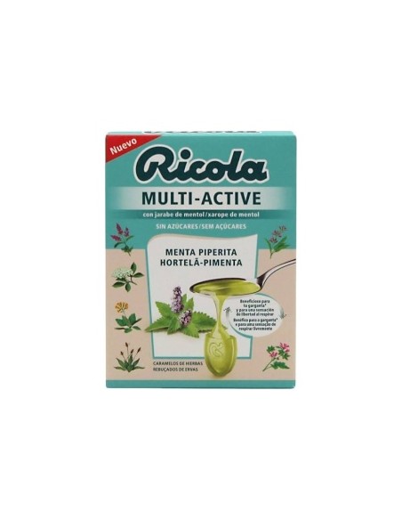 Ricola Caramelos Multiactive Menta Piperita Sin Azúcar, 51 G
