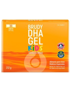 Brudy Dha Gel Kids, 30 Sobres