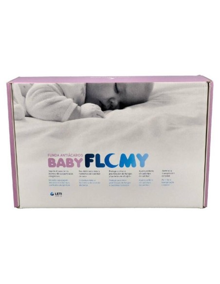 Leti Baby Flomy Funda Antiácaros, 140 X 70 X 15 Cm
