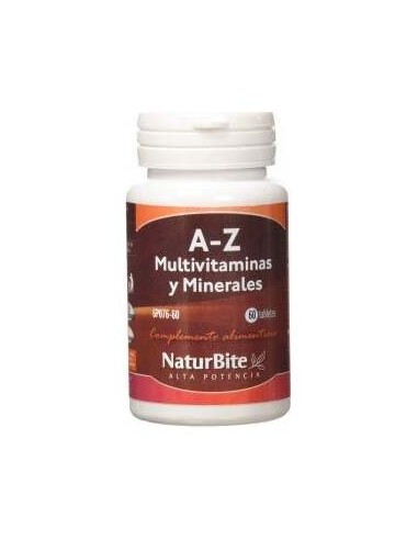 Naturbite A-Z Multivitaminas Y Minerales 60 Tabs