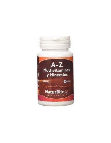 Naturbite A-Z Multivitaminas Y Minerales 60 Tabs