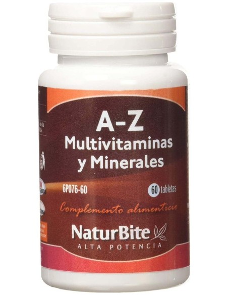 Naturbite A-Z Multivitaminas Y Minerales 60 Tabs