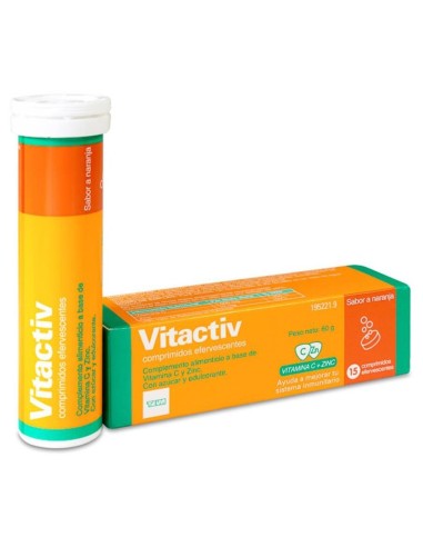 Vitactiv, 15 Comprimidos Efervescentes