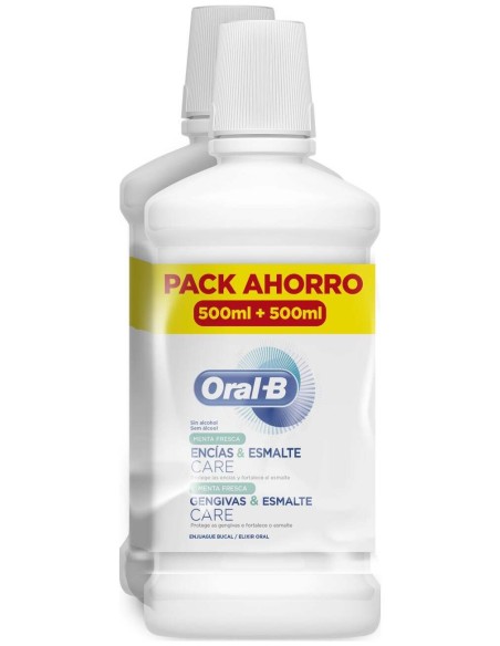 Pack Oral-B Colutorio Encías Y Esmalte Care, 2 X 500 Ml