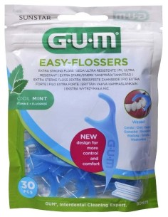 Gum Easy Flossers Aplicadores De Hilo Dental, 30 Unidades