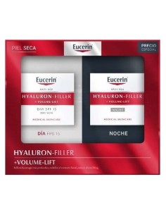 Cofre Eucerin Hyaluron Filler Volume Piel Seca Crema Día, 50 Ml + Crema Noche, 50 Ml