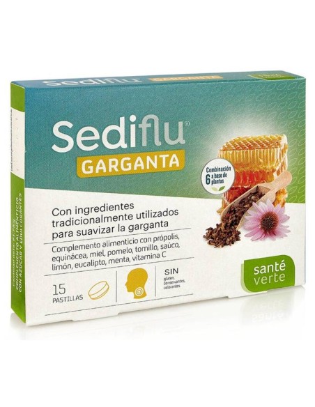 Santé Verte Sediflu Garganta, 15 Pastillas