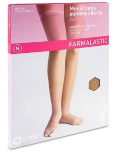 Media Larga (A-F) Comp Normal Farmalastic Puntera Abierta Camel T- G