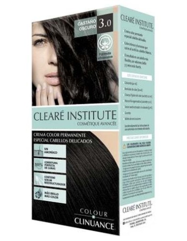 Cleare Institute Colour Clinuance Tinte Permanente 30 Castaño Oscuro 170Ml