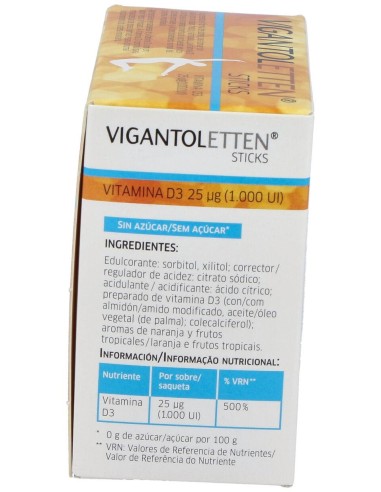 Vigantoletten Vitamina D3 1000Ui 30Sticks
