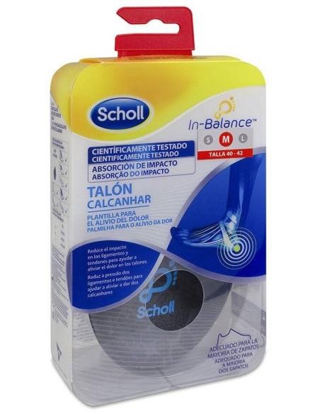 Scholl Plantilla Talon-Tobillo T/M 40-42 2 Un