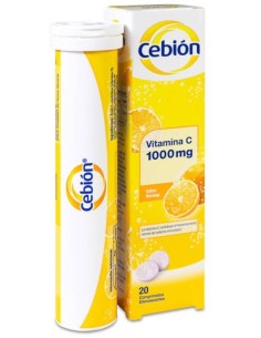 Cebion 1000 Mg Sabor Naranja, 20 Comprimidos Efervescentes 2