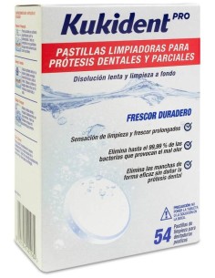 Kukident Pastillas Limpiadoras Para Protesis Dentales 54 Caps