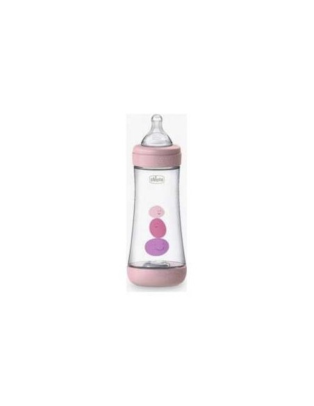 Chicco Perfect 5 Biberón Tetina De Silicona Rosa 4M+ 300Ml