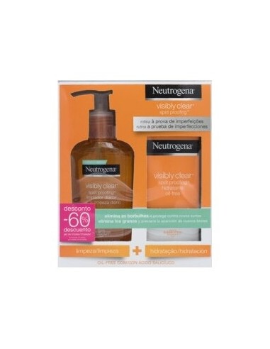 Pack Neutrogena Spot Controlling Hidratante + Limpiador, 50 Ml + 200 Ml