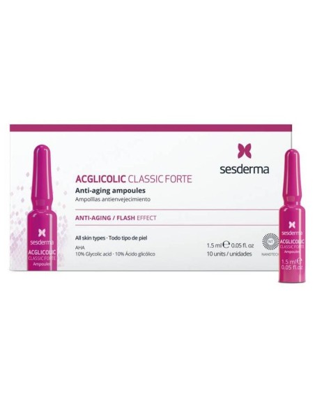 Sesderma Acglicolic Classic Forte Ampollas Antienvejecimiento 10X1,5Ml