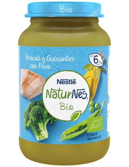 Gerber Organic Brócoli, Guisantes Y Pavo, 190 G