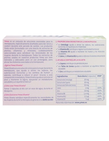 Ymea Menopausia Silueta Nueva Fórmula 64Caps