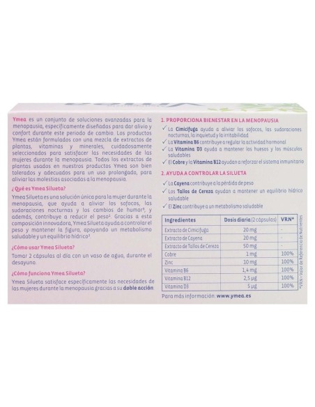 Ymea Menopausia Silueta Nueva Fórmula 64Caps