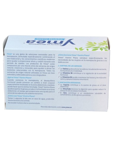Ymea Menopausia Vientre Plano 64 Cápsulas
