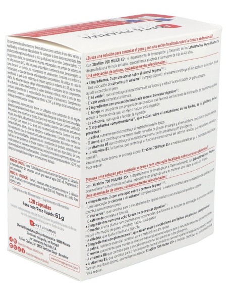 Forté Pharma Xtraslim 700 Mujer 45 120Caps