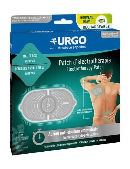 Urgo Parche De Electroterapia Recargable 1 Parche + 2 Recambios, 1 Unidad