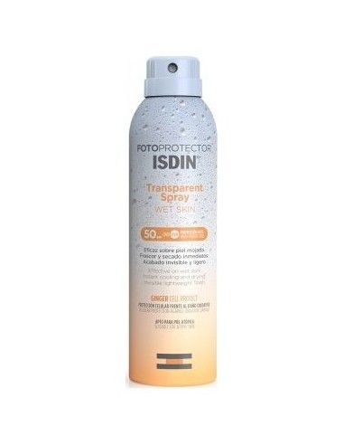 Isdin Fotoprotector Transparent Spray Wet Skin Spf 50, 250 Ml